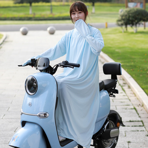 Electric motorcycle sun protection clothing spring and summer long electric motorcycle anti-UV sun protection clothes and jackets for women