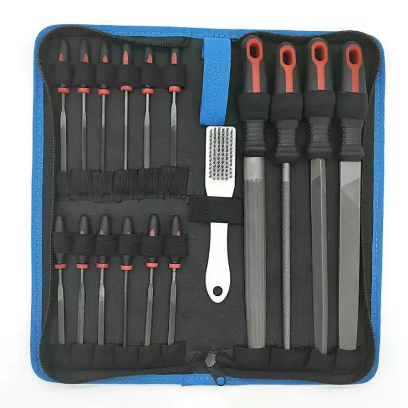 Two-color file, carpentry, 8 inch, 4 pieces
