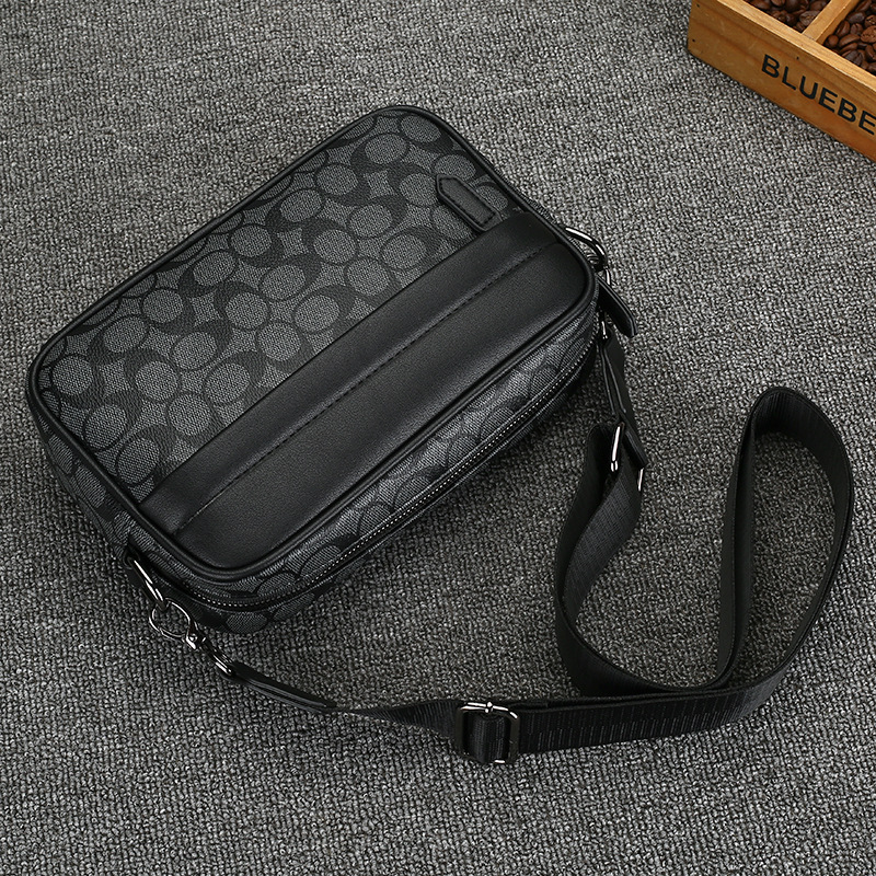 Bolso bandolera para hombre 2025 nuevo bolso versátil de moda bolso de viaje a cuadros bolso de hombro casual de moda para hombre venta al por mayor transfronteriza.