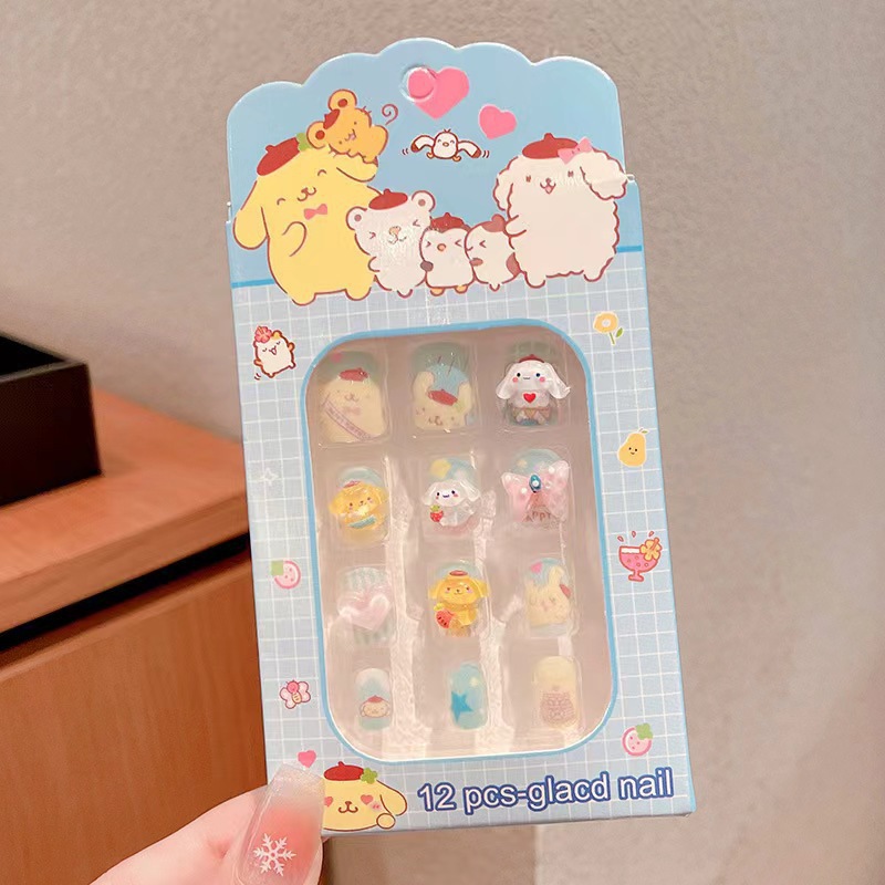 Adorable Sanrio pegatinas de uñas para niños con uñas exquisitas Kolomi Melaty pegatinas de uñas parches de uñas image 16