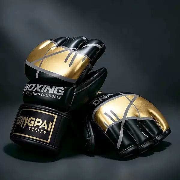 Boxing gloves for adults and children, professional training half-finger gloves for MMA, Sanda, punching bags, UFC, Muay Thai, thick