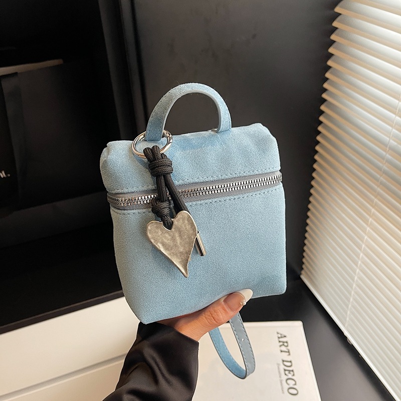 Bolso de moda coreano 2025 verano nuevo bolso femenino textura esmerilada bandolera mini amor bandolera marea