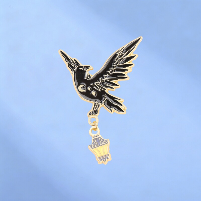 Cross-Border Mysterious Guide Night Owl Lantern Fantasy Metal Badge Clothing Exquisite Brooch Decoration Ready for Sale Cross-Border Mysterious Guide Night Owl Lantern Fantasy Metal Badge Clothing Exquisite Brooch Decoration Ready for Sale