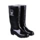 Thickened Labor Protection Men's Rain Boots, High-Top Short Rain Boots, Waterproof, Non-Slip, Thickened Velvet Covers, Acid and Alkali Resistant Water Shoes, Kitchen Rubber Boots