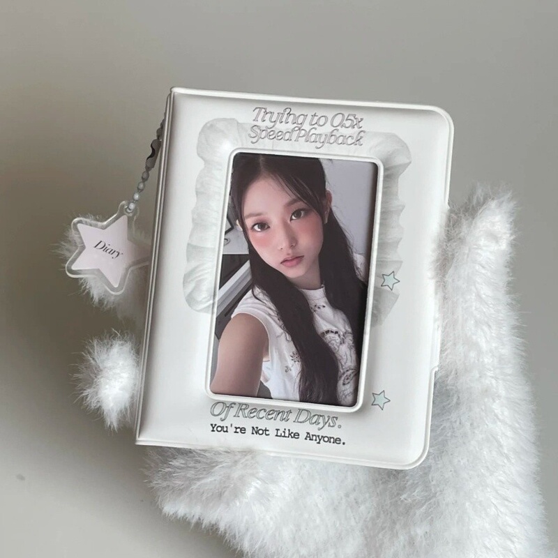 Cream Cup Card Holder, Non-Attribute Card Album, Single-Grid Album, Korean-Style Girly Idol Photo Album, Small Card Album Cream Cup Card Holder, Non-Attribute Card Album, Single-Grid Album, Korean-Style Girly Idol Photo Album, Small Card Album