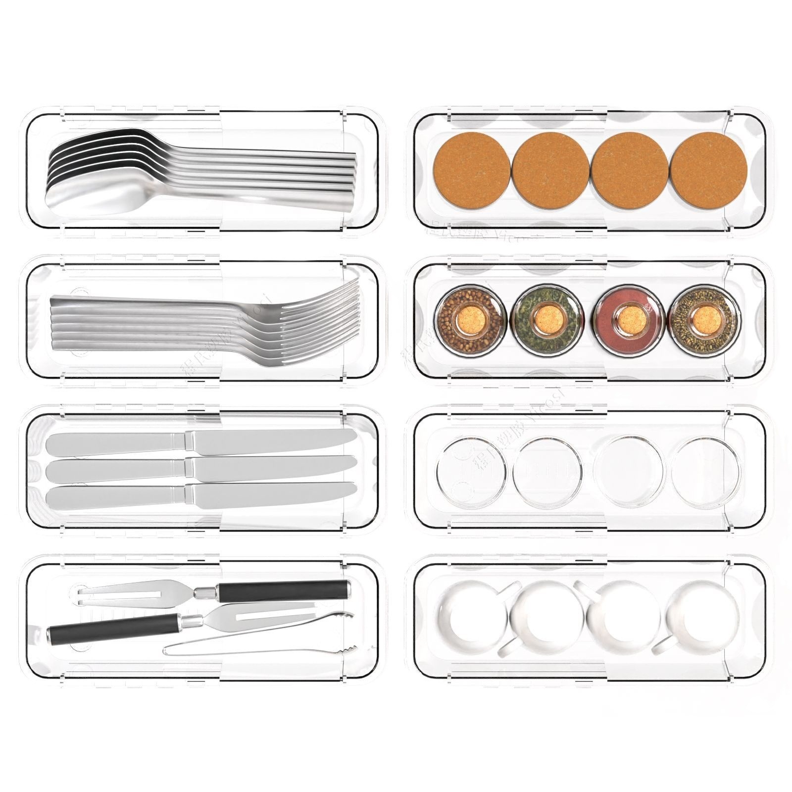 Caja almacenamiento integrada con cajón punto , partición transparente escritorio, papelería, s diversos, organización cosméticos el hogar