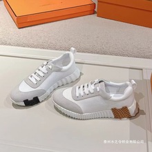 欧洲站H家男鞋休闲运动女鞋潮牌男夏季透气系带网面鞋外贸真皮