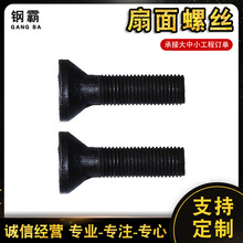 高强度椭圆头螺栓 球磨级螺丝 扇面螺丝 衬板螺丝破碎机专用螺栓