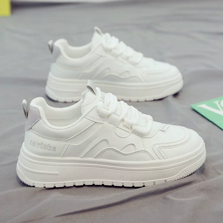 Маленькая белая обувь женская обувь спотовая весна и осень новая дикая обувь повседневная доска женская нескользящая спортивная обувь с мягким дном