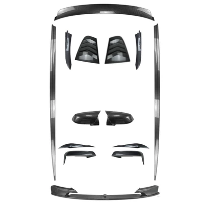 Air Vents, Grille, Side Wings, and – Big Surrounded - f30-kit-integrated-front-lip-carbon-fiber-pattern-2013-2019