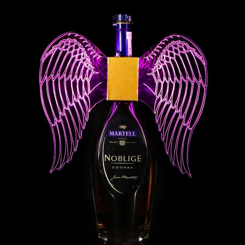 Bar LED light-emitting butterfly champagne flash stick angel wings decoration wine nightclub atmosphere wine props lamp