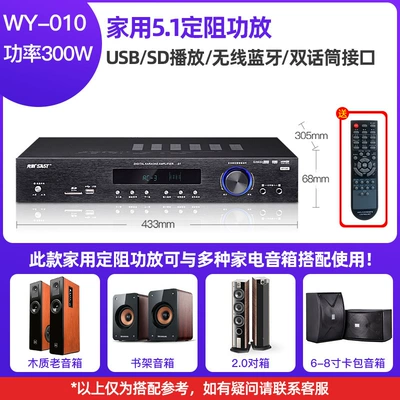 Home Fixed Resistance Fixed Voltage, FM Modulyator - fixed-resistance-for-home-use-wy-010-300w-home-51-fixed-resistance-amplifier-comes-with-10m-audio-cables