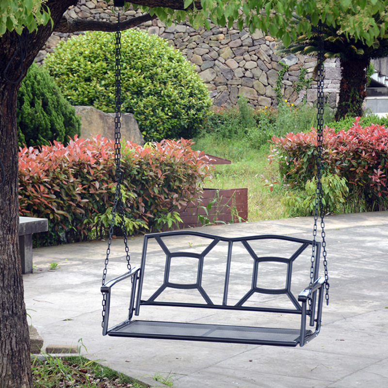 Outdoor Wrought Iron Swing Grape Rack Hanging Basket Net Celebrity Hanging Chair Ins Indoor and Outdoor Balcony Hanging Chair Hammock Cradle