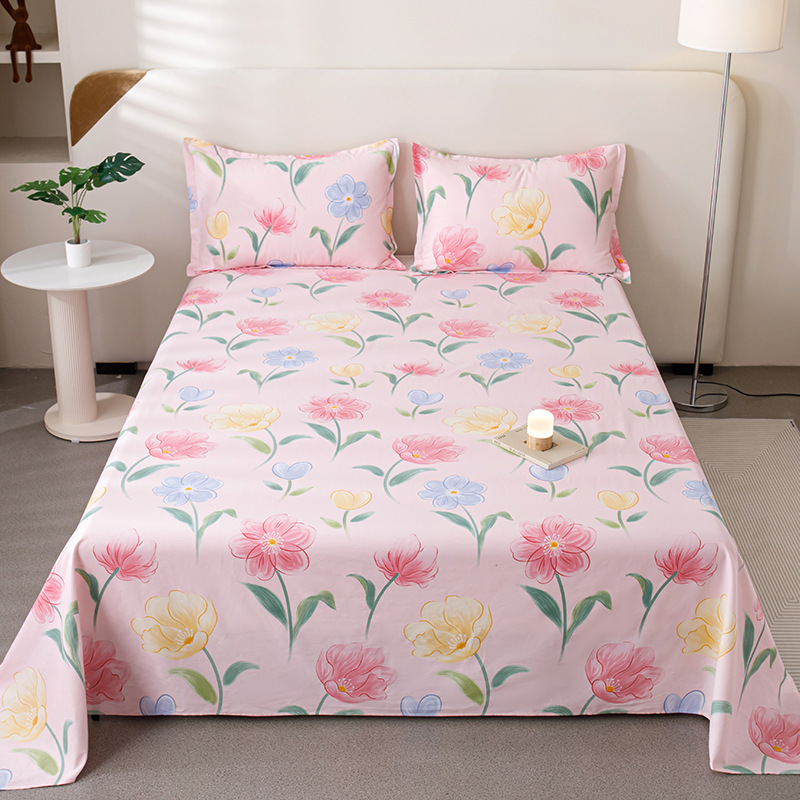 100% algodón sábanas dormitorio de estudiantes cubierta de cama individual niños de verano una sola pieza engrosada edredón al por mayor image 61