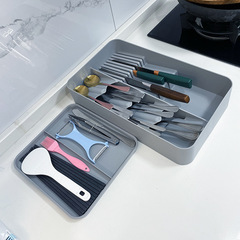 Drawer classification storage box, kitchen tableware, knife and fork compartment, multi-functional tool, miscellaneous products organization box, second floor