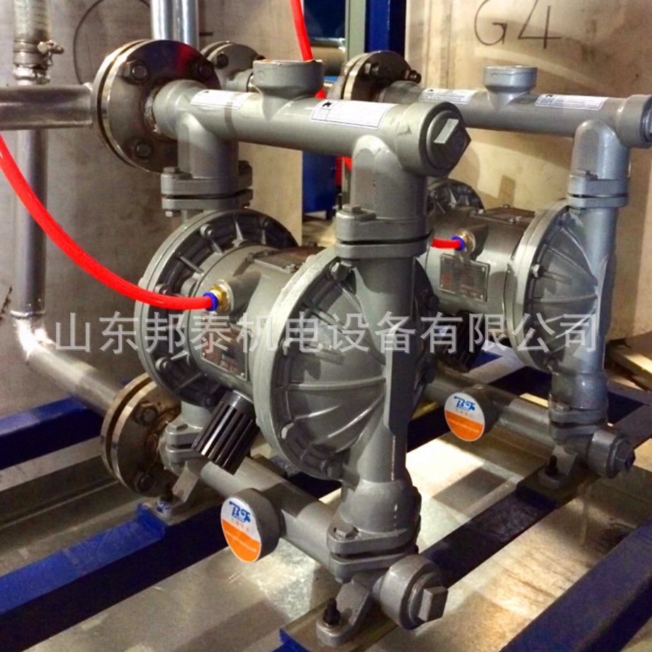 BQG气动隔膜泵厂家 耐磨耐腐蚀 不锈钢材质QBY-40型气动隔膜泵