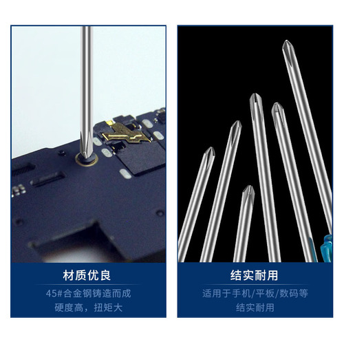 Crystal Mini Screwdriver Small Blue Batch 3.0 2.0 Cross Slotted Glasses Watch Toy Screwdriver Wholesale