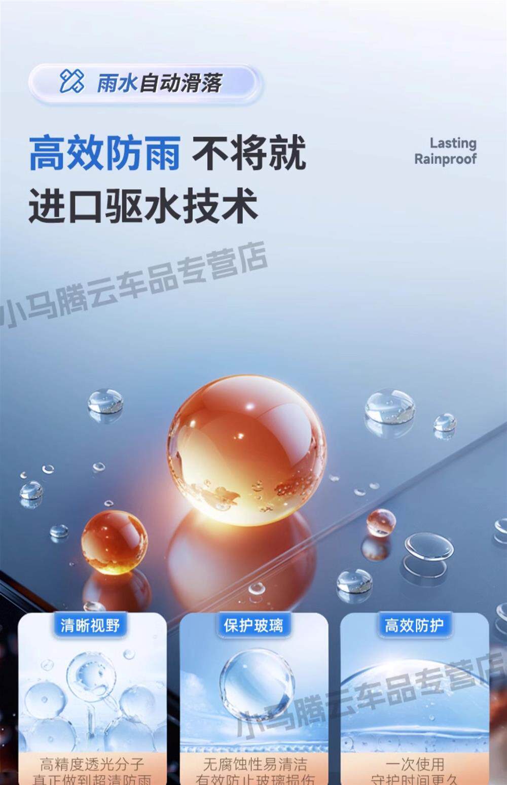 Rearview Mirror Rain-Proof Film, Car Window Anti-Rain Reflective Waterproof Film, Rainy Day Essential, Side Window Glass High Definition