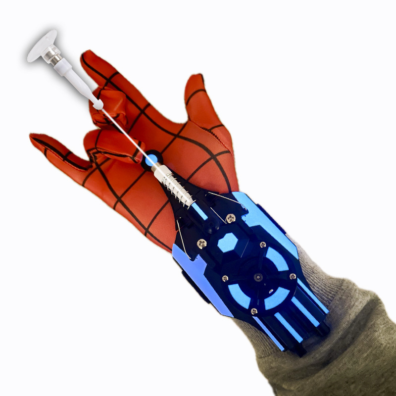 Spiderman lanzador Spiderman seda real guantes de seda tecnología de seda juguetes para niños