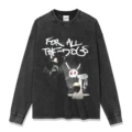 Washed black long sleeves