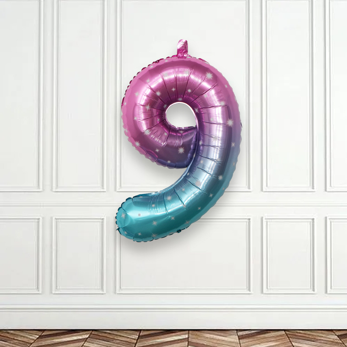 Globo digital transfronterizo fiesta globo al por mayor cumpleaños decoración de la boda película de aluminio de 32 pulgadas cielo estrellado versión americana Digital