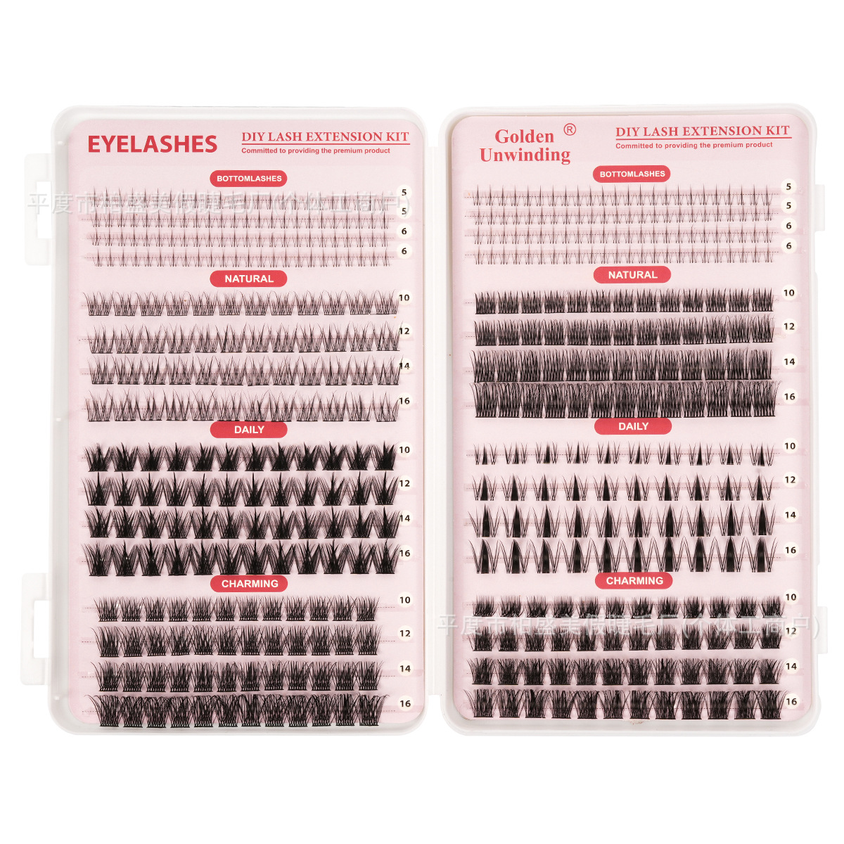 Nuevos productos transfronterizos 400 haces de pestañas DIY, pestañas falsas, pestañas salvajes, pestañas de cauda de pescado, pestañas falsas, pestañas falsas