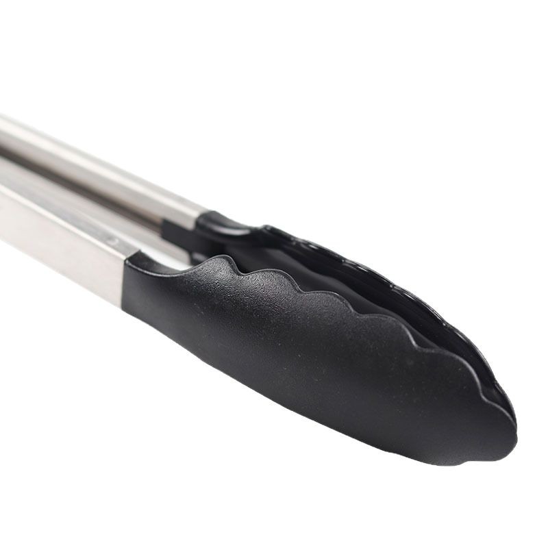 En stock al por mayor clip de comida de nylon de acero inoxidable de 12 pulgadas clip de pan clip de barbacoa clip de hornear clip de bloqueo automático