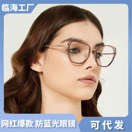 新款跨境tr90眼镜框 东南亚欧美风高颜值眼镜架 素颜个性眼镜批发