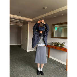 现 2026春夏季新款韩国设计师brendab*enden通勤直筒A字半身裙