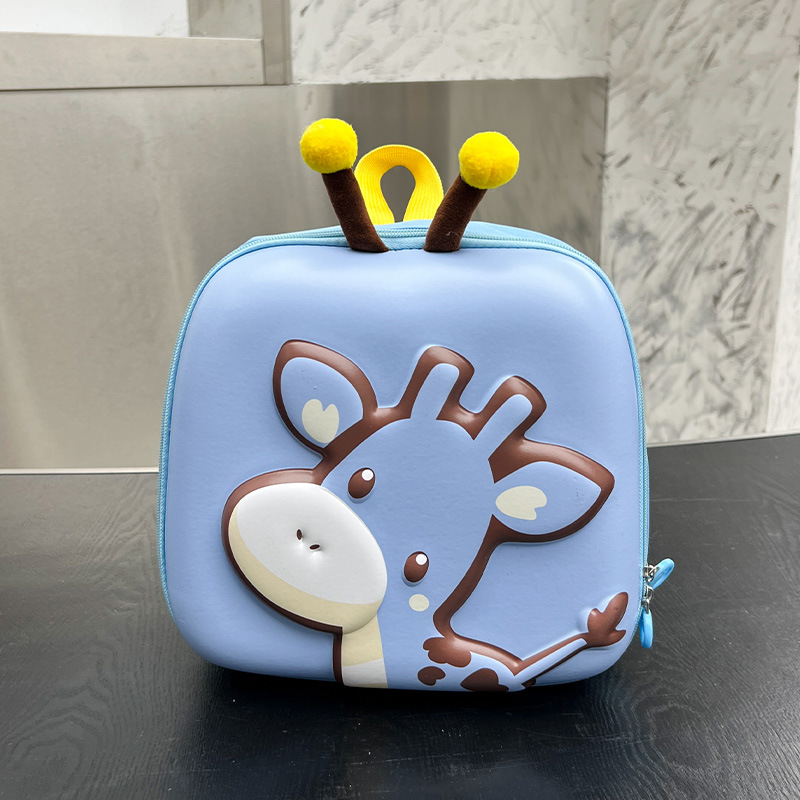 Primavera y verano nuevos niños de dibujos animados bolsa de cáscara de huevo jardín de infantes lindo ciervo mochila de estudiantes mochila tridimensional para niños y niñas