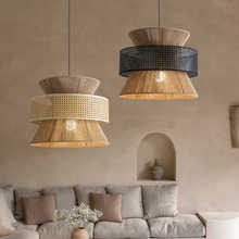 日式侘寂风麻绳吊灯禅意茶室民宿复古工业风餐厅卧室中古风饭店灯