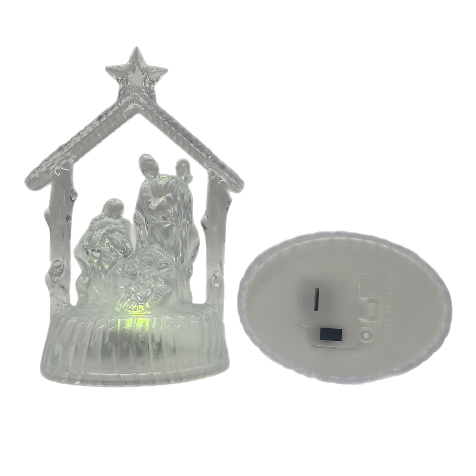 Nuevos productos transfronterizos claros luz de viento LED vela electrónica transfronterizos venta caliente luz transparente luz de pesebre luz de noche
