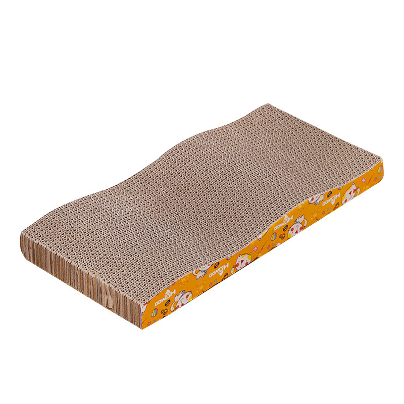 Tablero del rasguño del gato engrosado resistente a los arañazos durable de alta densidad gato juguete ola desechable azulejo papel mascota gato suministros