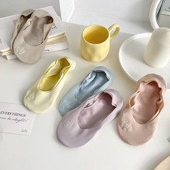 船襪女淺口冰絲襪夏季薄款莫蘭迪色女士隱形襪透氣棉底襪後跟防滑