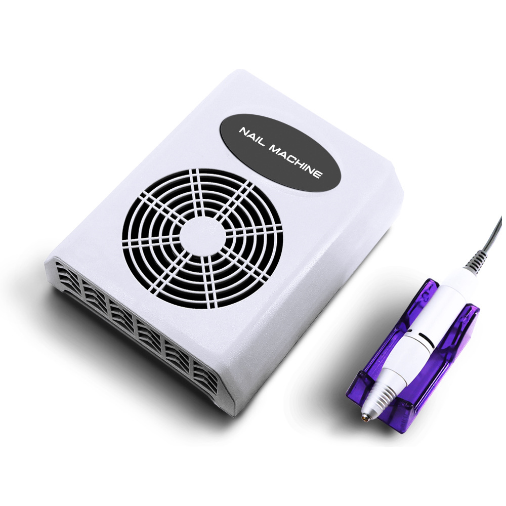 Aspirador de uñas para pulir, perilla dos en uno, 30w, alta potencia, bajo ruido, colector de polvo de uñas de escritorio ajustable