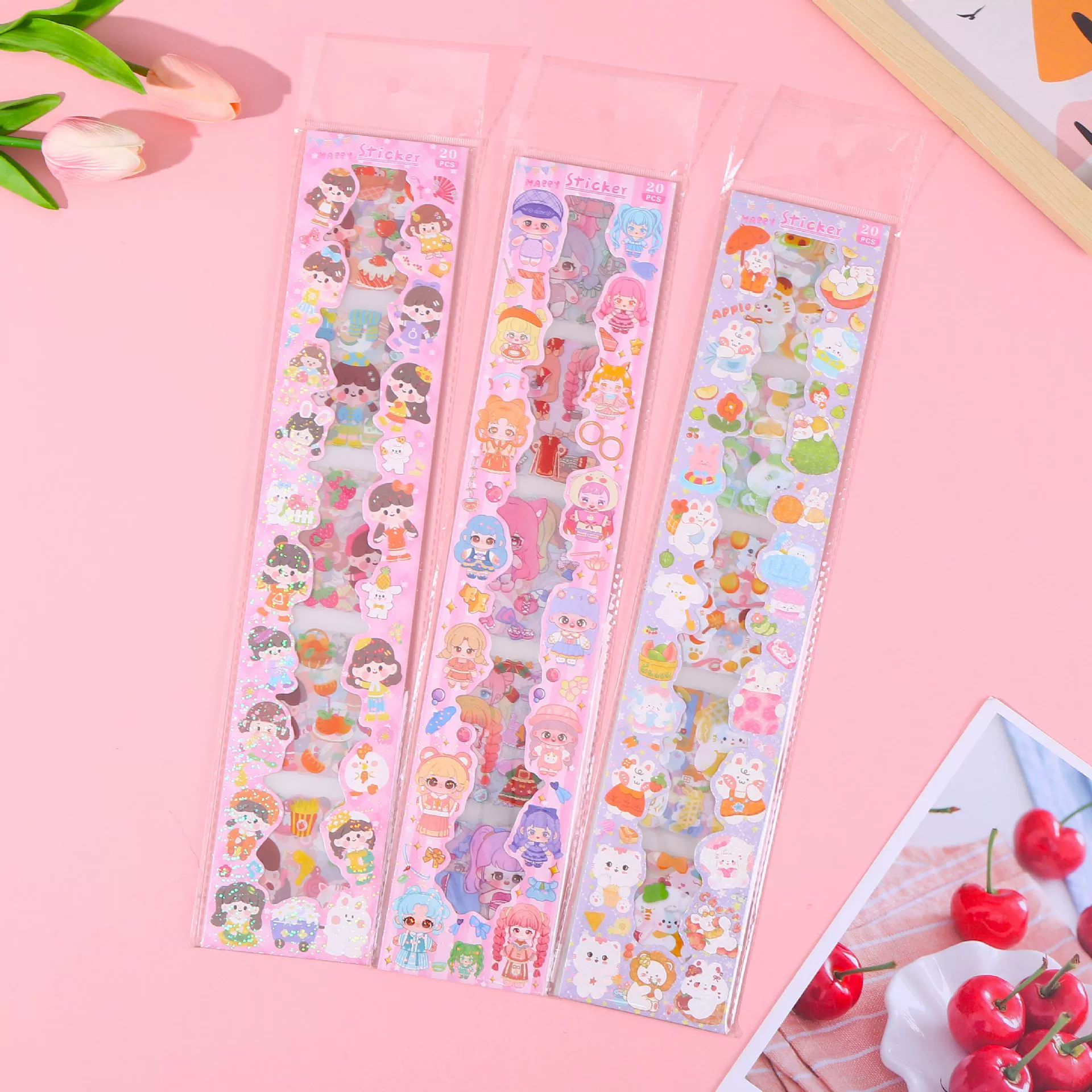 Милая прозрачная детская наклейка, детский приз, планировщик, подарок на день рождения