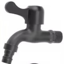 4分黑色快开洗衣机专用水龙头304不锈钢入墙家用拖把池龙头水嘴