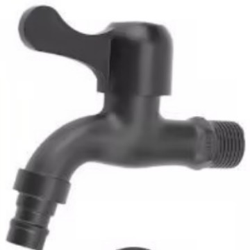 4分黑色快开洗衣机专用水龙头304不锈钢入墙家用拖把池龙头水嘴