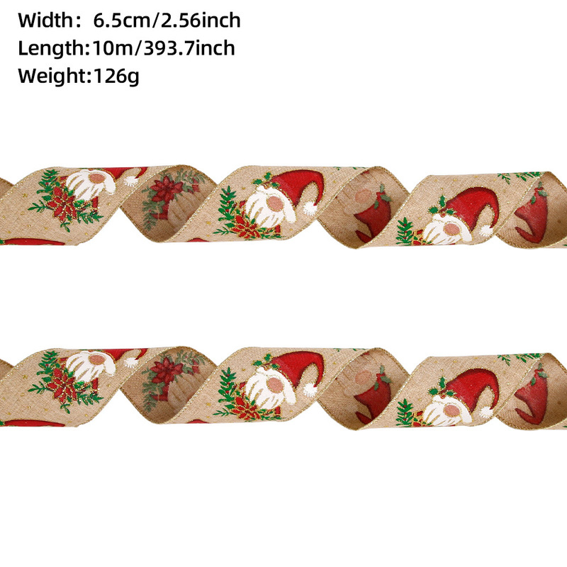 6.5cmクリスマスリボン飾りクリスマス装飾品ギフトボックス|undefined