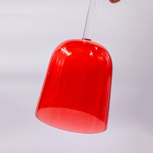 Song bowl quartz bowl transparent music bowl hand-held colorful red crystal bowl meditation musical instrument yoga ear picking professional grade