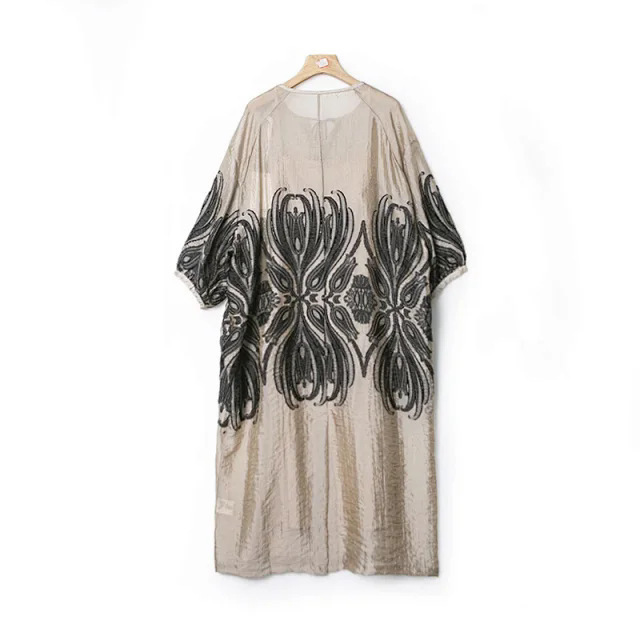 Ms* "Anytime Beach" Southern French Resort Style Cool Fabric Patterned Jacquard Camisole + Dress Two-Piece Set Ms* "Anytime Beach" Southern French Resort Style Cool Fabric Patterned Jacquard Camisole + Dress Two-Piece Set