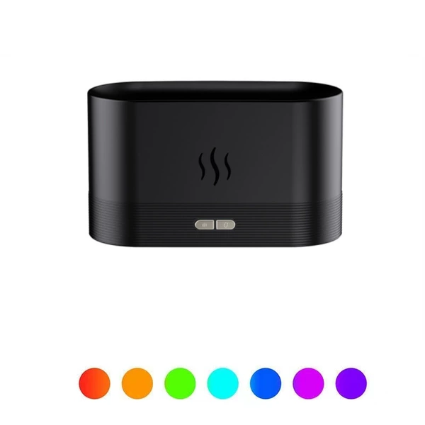 701A Flame Aromatherapy Machine Black