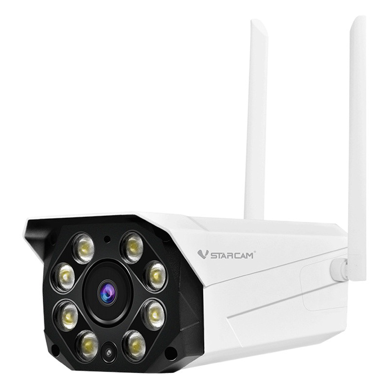 3MP máquina de pistola de advertencia al aire libre WiFi/4G HD a todo color cámara de visión nocturna teléfono móvil remoto HD impermeable al aire libre