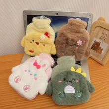 冬季卡通毛绒可爱注水暖水袋暖手宝双插手暖宝宝热水袋批发可拆洗