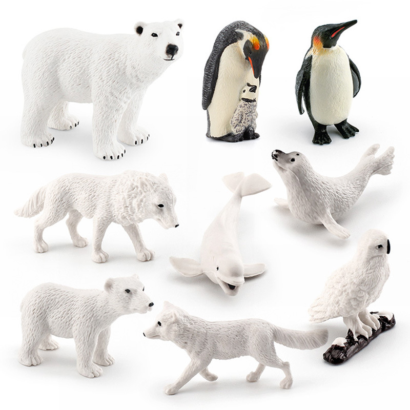 BL - 10065 juego de 9 piezas de animales polares 218g