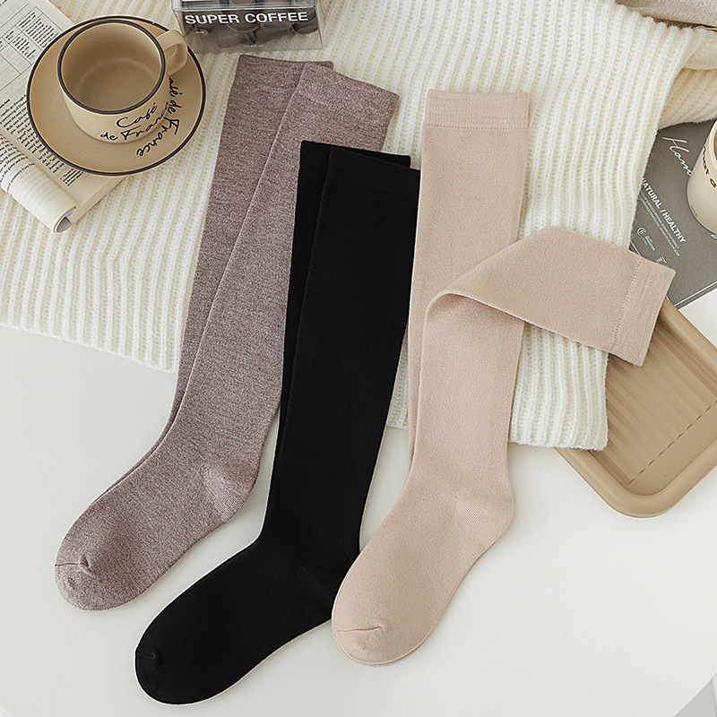 帮手SKU图-2双装 纯色羊绒及膝~秋夜，柳树在路边垂着枝条