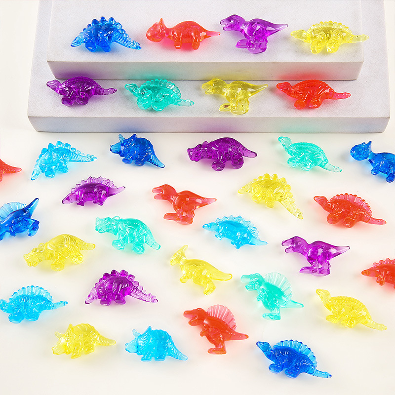 Acrylic Artificial Dinosaur Kidsren's Toys Gifts Play House Game Crystal Toys Cartoon Small Dinosaur Plastic