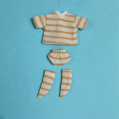 Manufacturer wholesale baby clothes ob11 three-piece underwear set 12 points bjd GSC clay underwear long socks