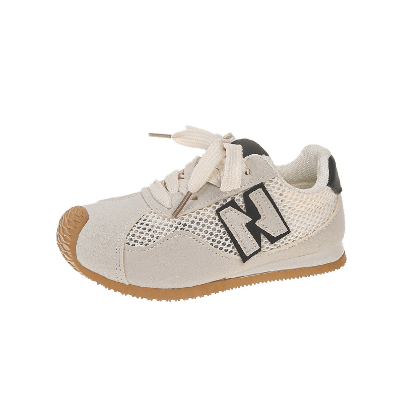 Calzado deportivo para niños Calzado de entrenamiento alemán transpirable de una sola red de color macaron coreano 2025 verano nuevos zapatos casuales para niños y niñas