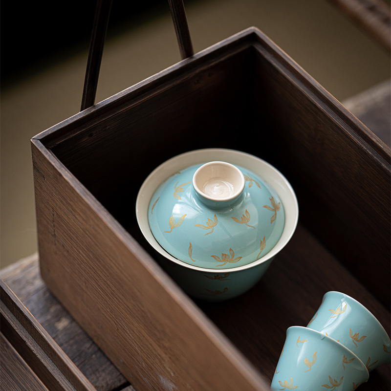 墨己 Ceramic tea cup, tea set, stone oolong, orchid, 8G